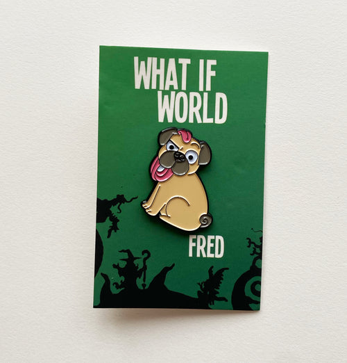Fred the Dog Enamel Pin